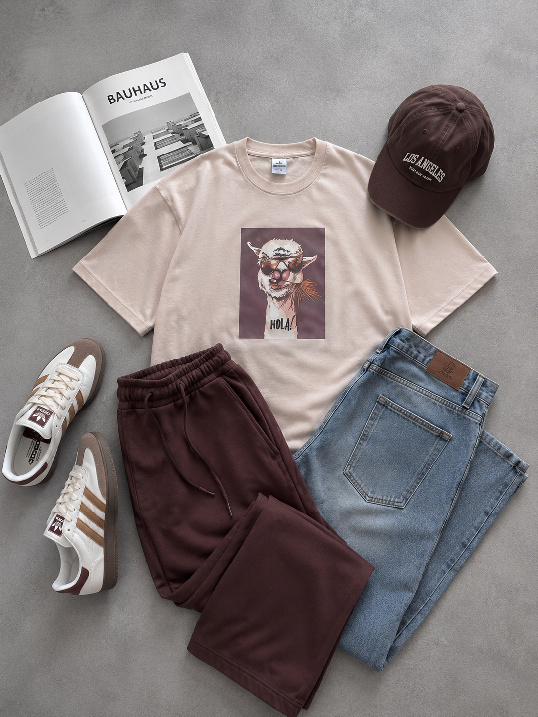π¦ Hola Llama Graphic Tee β Casual Streetwear Combo