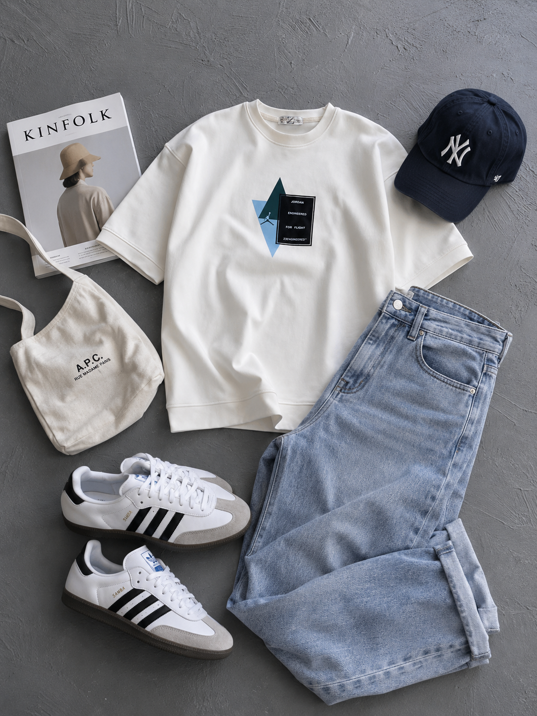 Minimal White Graphic Tee