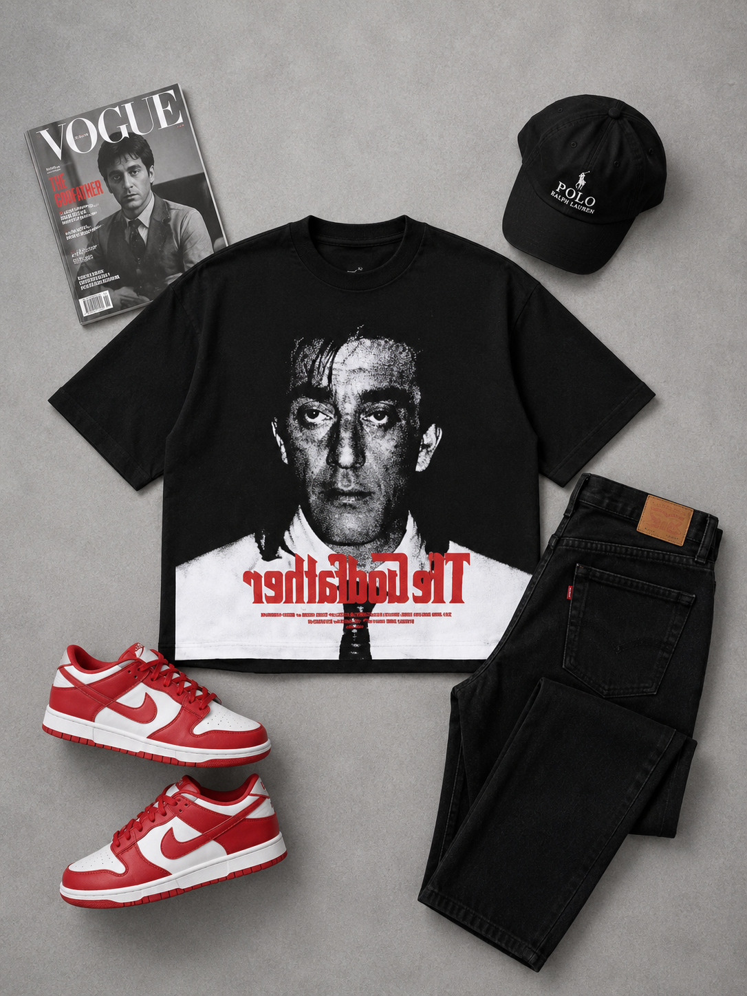 Premium Godfather graphic T