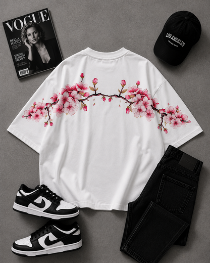 Sakura Blossom Oversized Tee