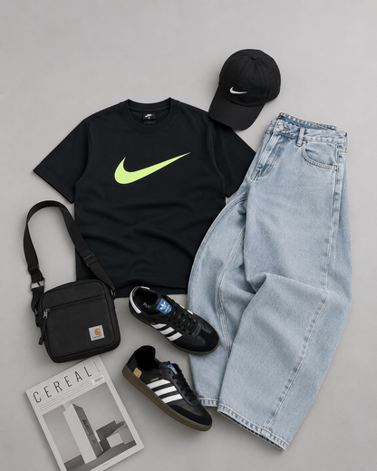 Neon Streetwear Graphic Tee